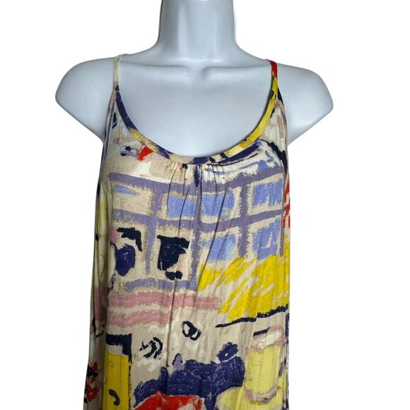 Jams World ARIANA Midi sundress Dress size Small Bistro Print W3104 coffee lover - Picture 2 of 9